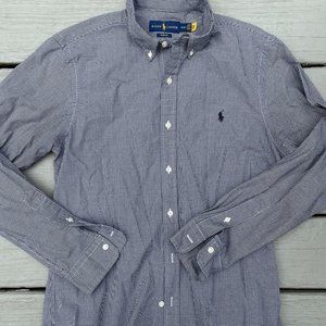 Polo Ralph Lauren Men's Slim Fit Black & White Check Button Down